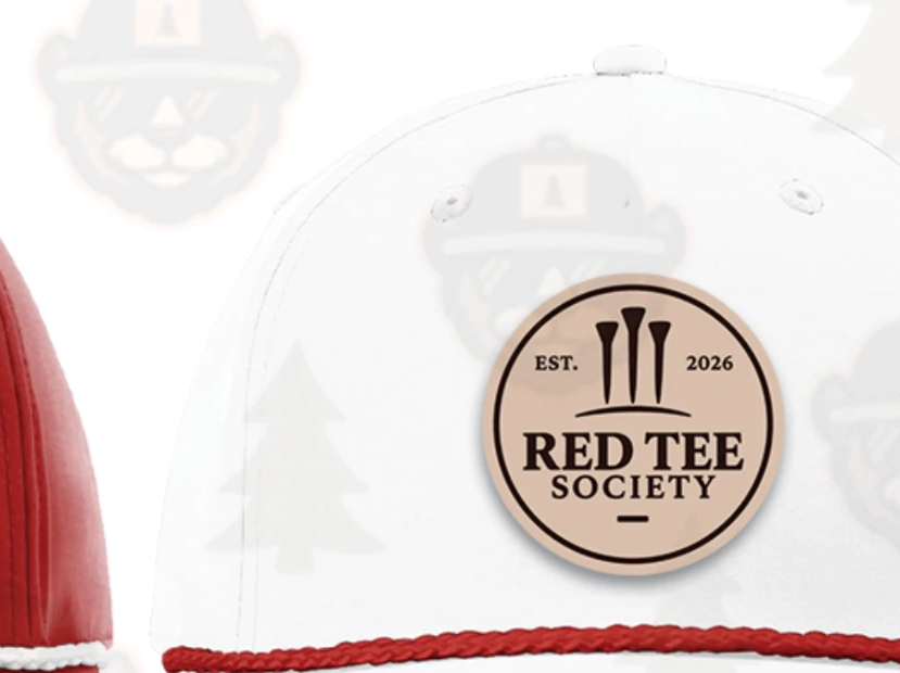 Red Tee Society Rope Hat — White / Red