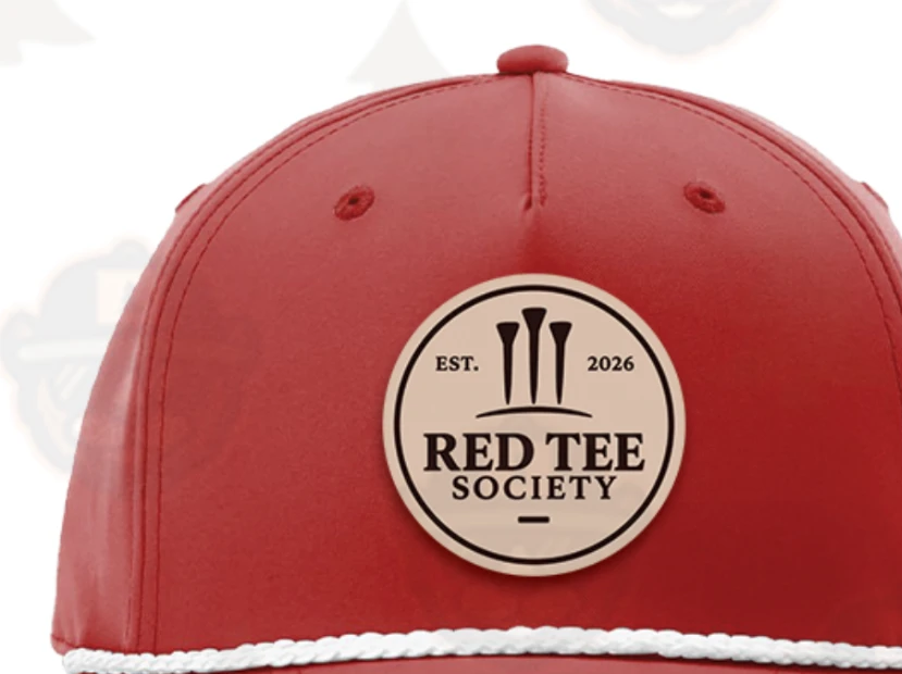 Red Tee Society Rope Hat — Red / White